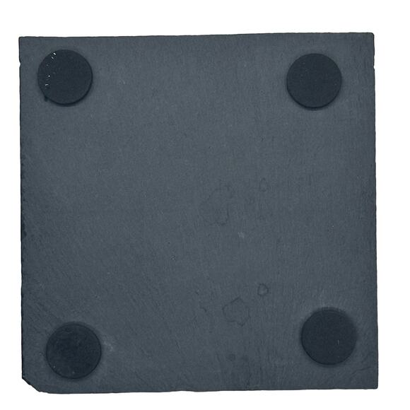 Disc Golf Laser Engraved Personalized Slate Coasters/Custom Photo Gift Set - Picture 2 of 3